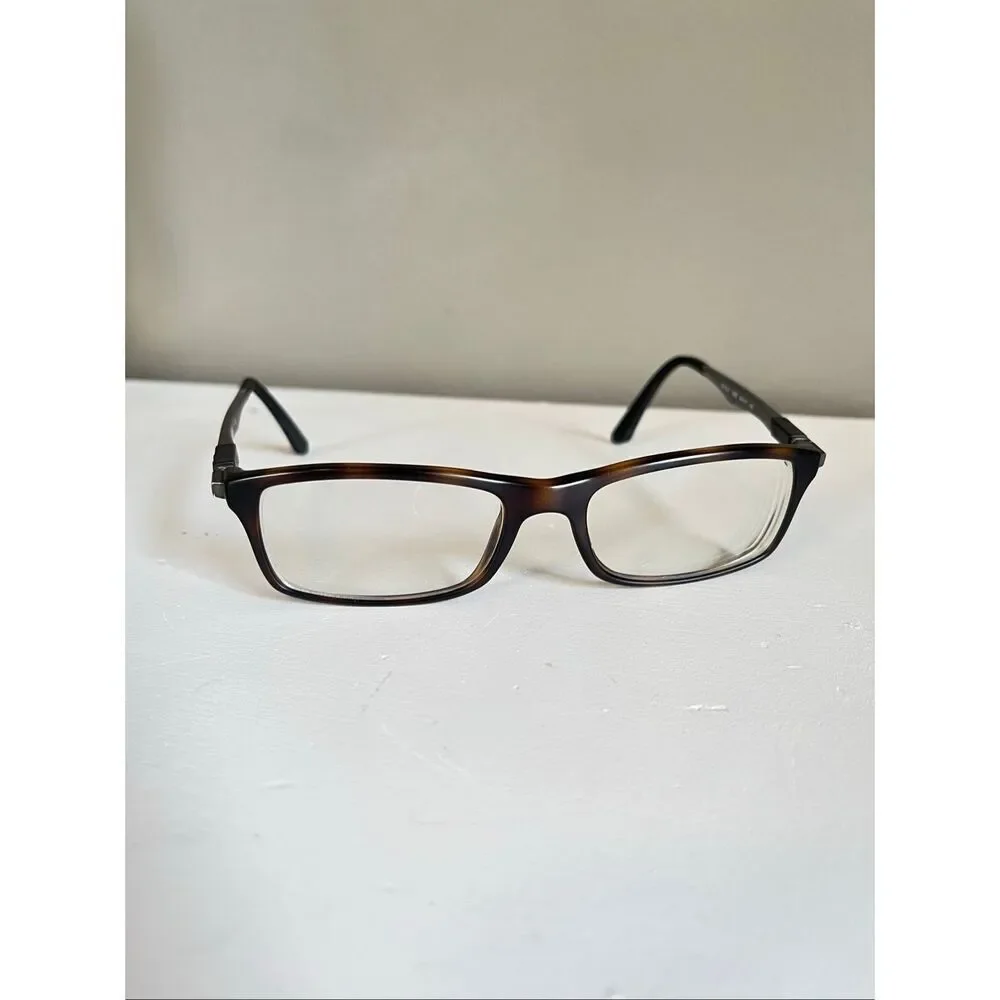 Ray-Ban RB7017 5200 Eyeglasses 54-17 Havana Rectangular Italy Frames